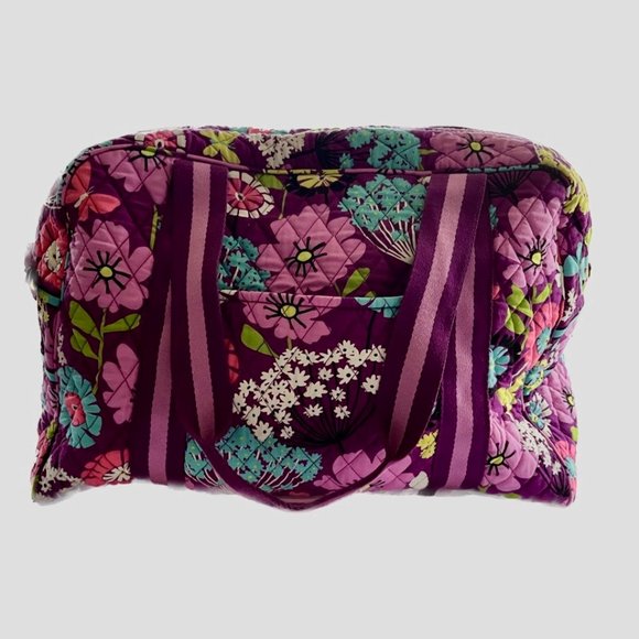 Vera Bradley Handbags - Vera Bradley Purple Flutterby Duffle Bag